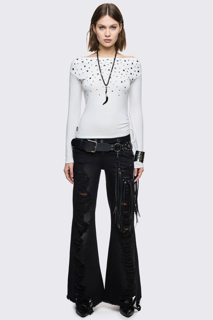 Maria White Off-Shoulder Top | Minga London Classic