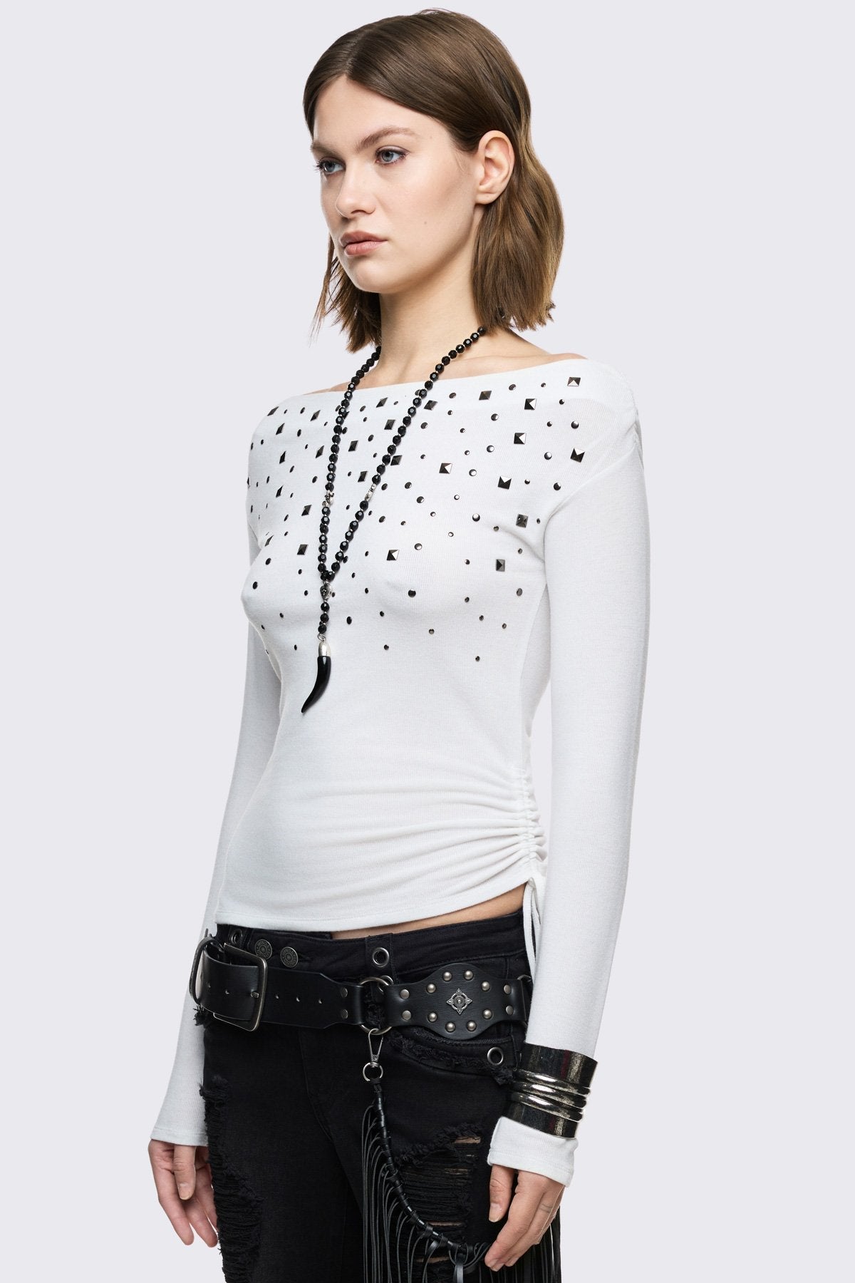Maria White Off-Shoulder Top | Minga London Classic