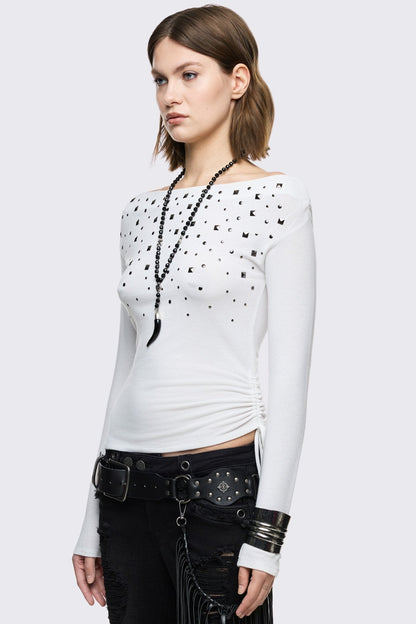 Maria White Off-Shoulder Top | Minga London Classic
