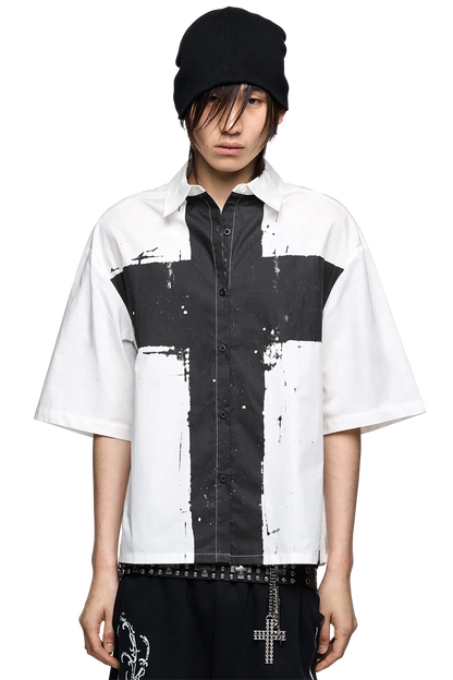 Never Saint White Shirt | Minga London Everyday