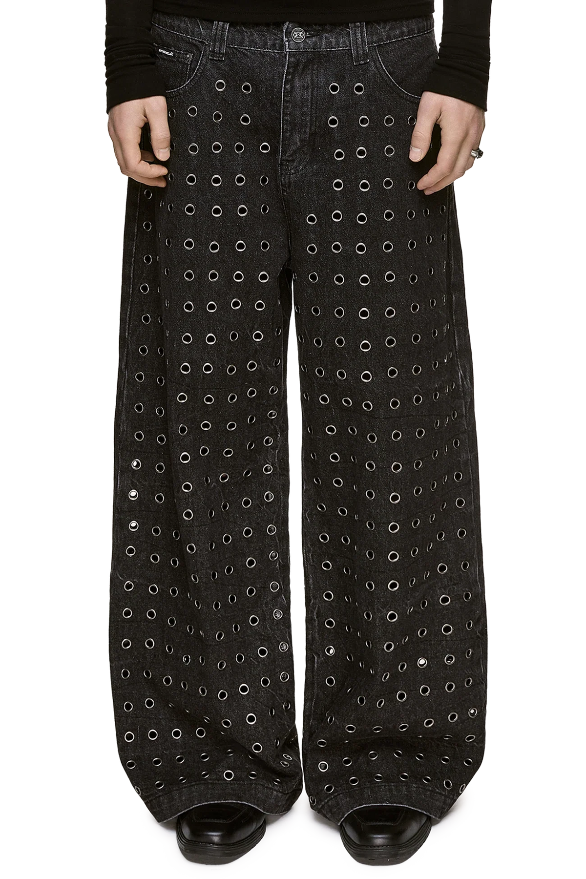 Rogue Black Baggy Jeans | Minga London Featured