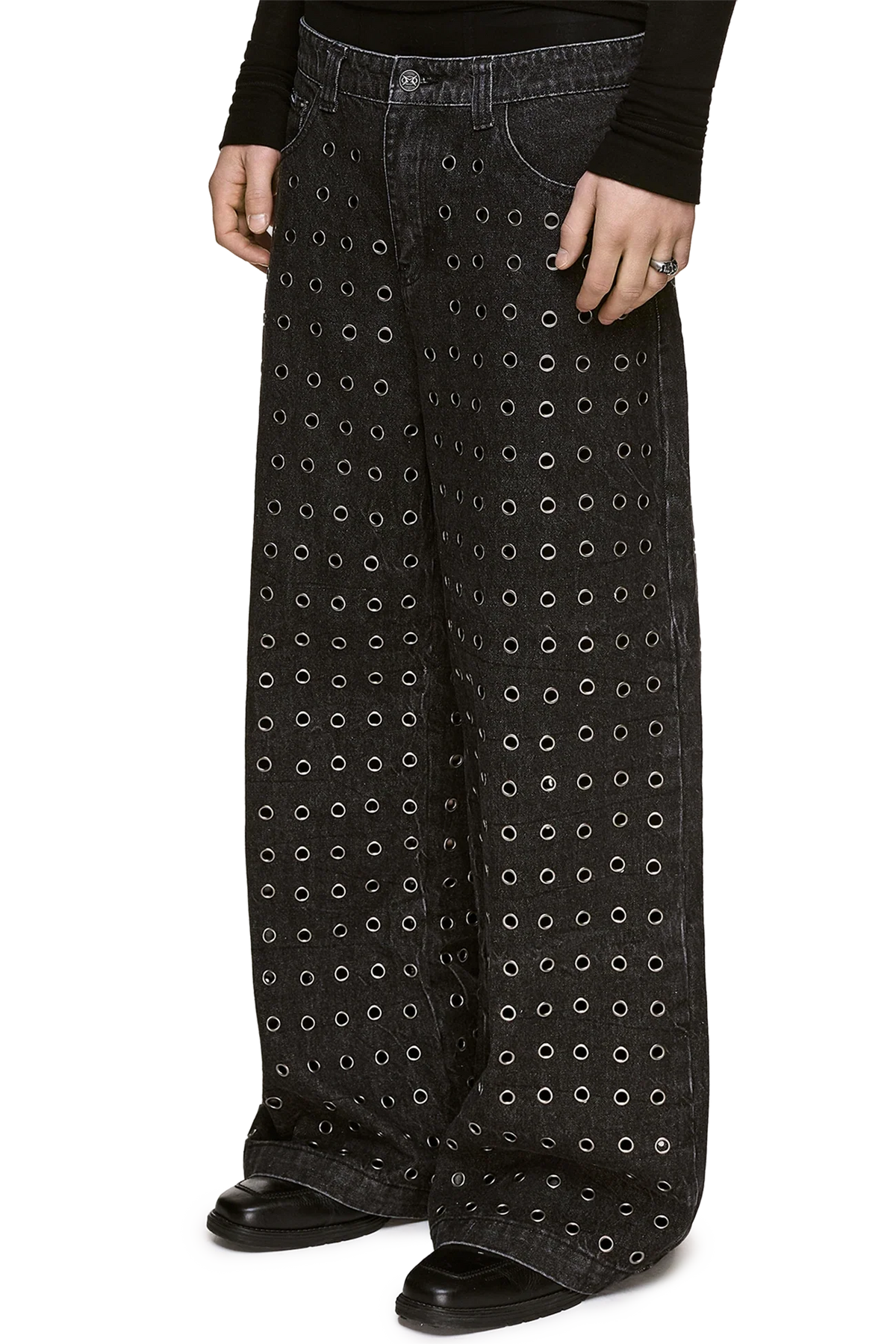 Rogue Black Baggy Jeans | Minga London Featured