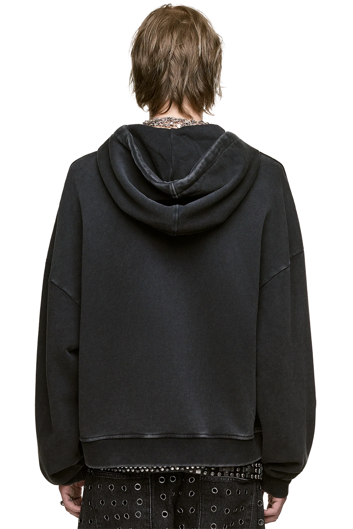Blackout Washed Zip Up Hoodie | Minga London Latest