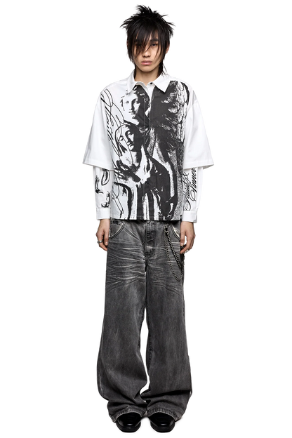 Faith & Sin Layered Shirt | Minga London Customer Favorite