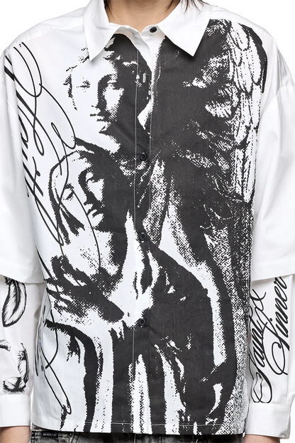 Faith & Sin Layered Shirt | Minga London Customer Favorite