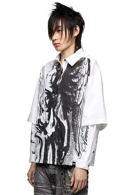 Faith & Sin Layered Shirt | Minga London Customer Favorite