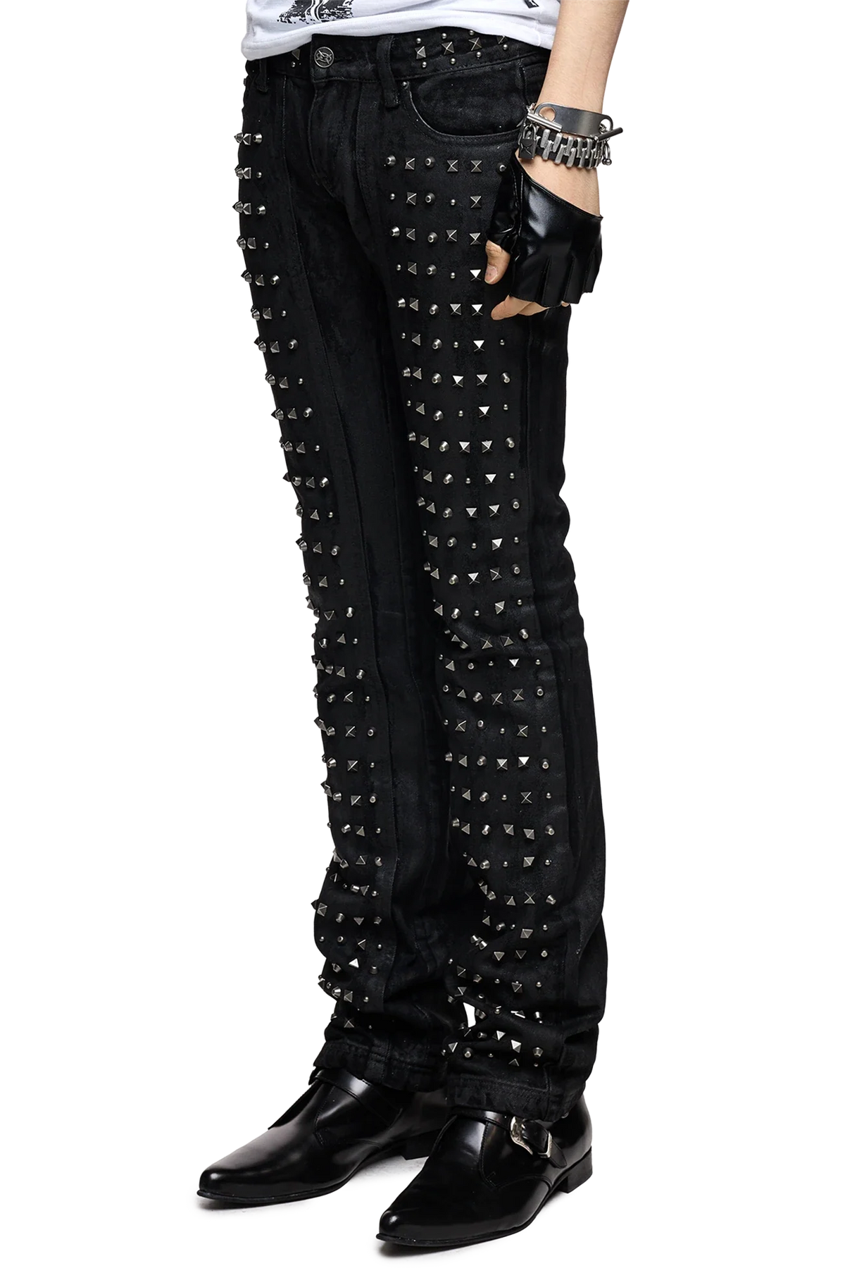 Riot Studded Bootcut Jeans | Minga London New