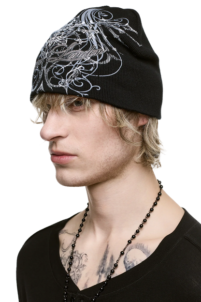 Chrome Angel Black Beanie | Minga London Recommended