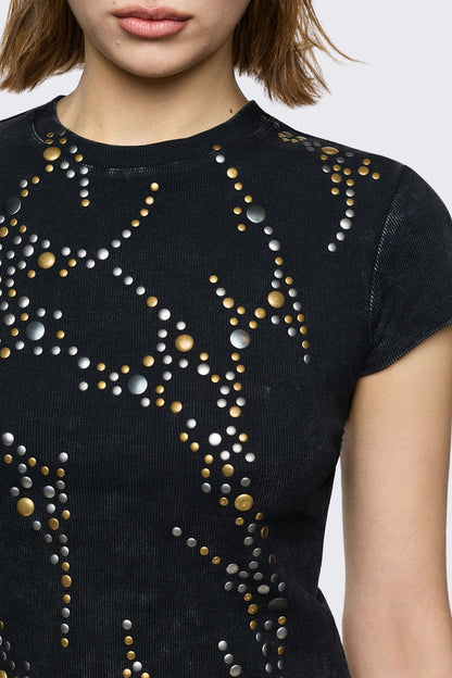 Frances Studded Baby Tee | Minga London Featured