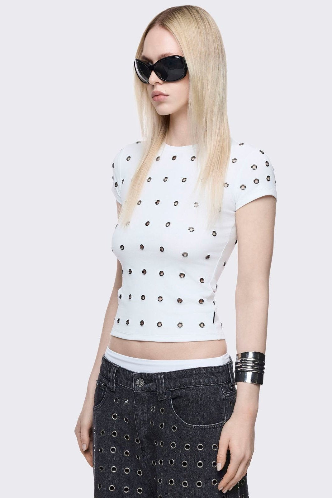 Rogue White Baby Tee | Minga London Exclusive