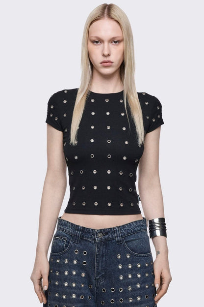 Rogue Black Baby Tee | Minga London Customer Favorite