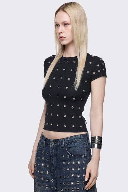Rogue Black Baby Tee | Minga London Customer Favorite