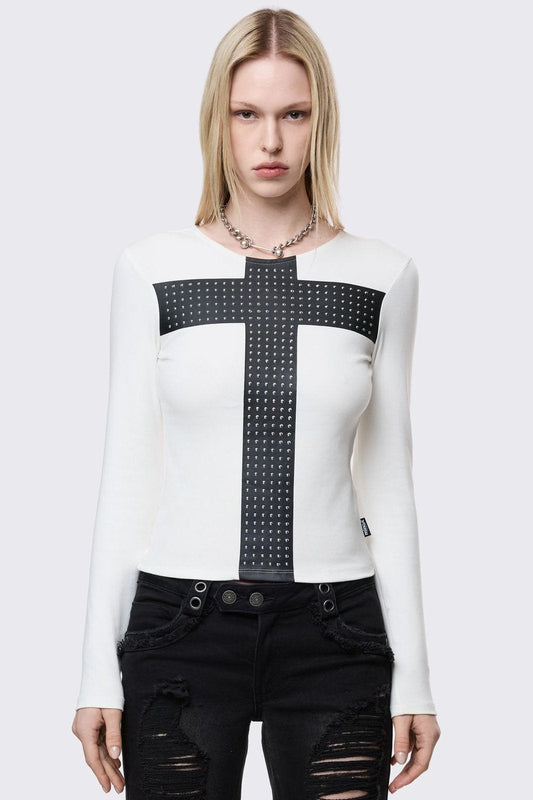 Damned White Top | Minga London Signature