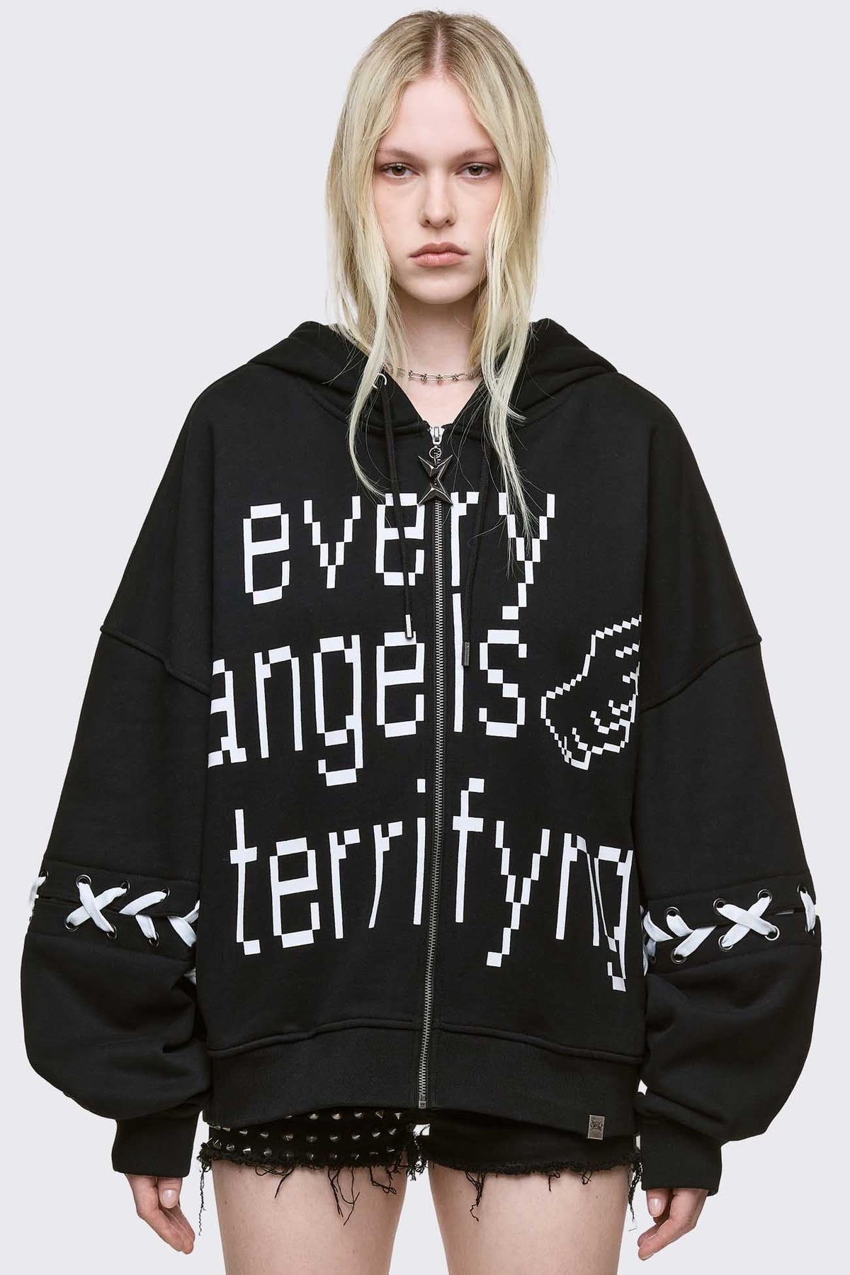 Terrifying Angels Zip Up Hoodie | Minga London Deals