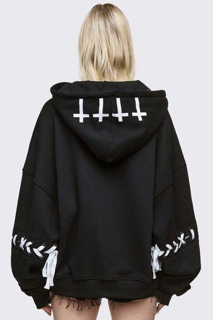 Terrifying Angels Zip Up Hoodie | Minga London Deals