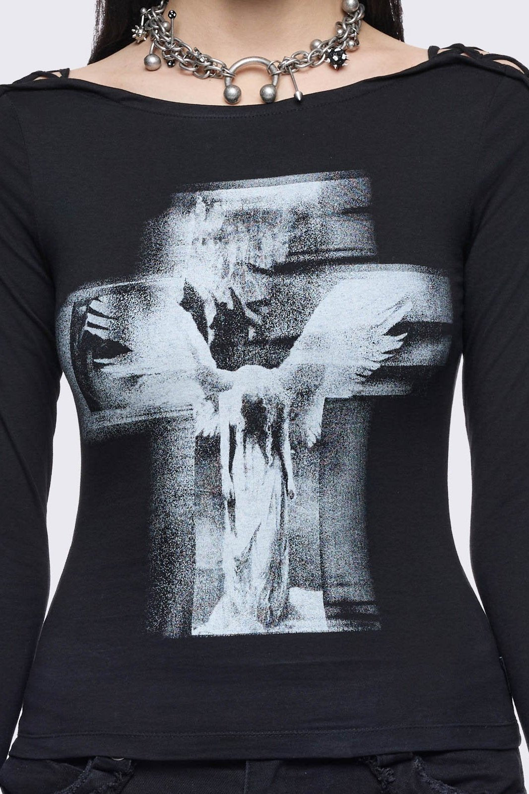 Tenebris Lace-Up Top | Minga London Essential