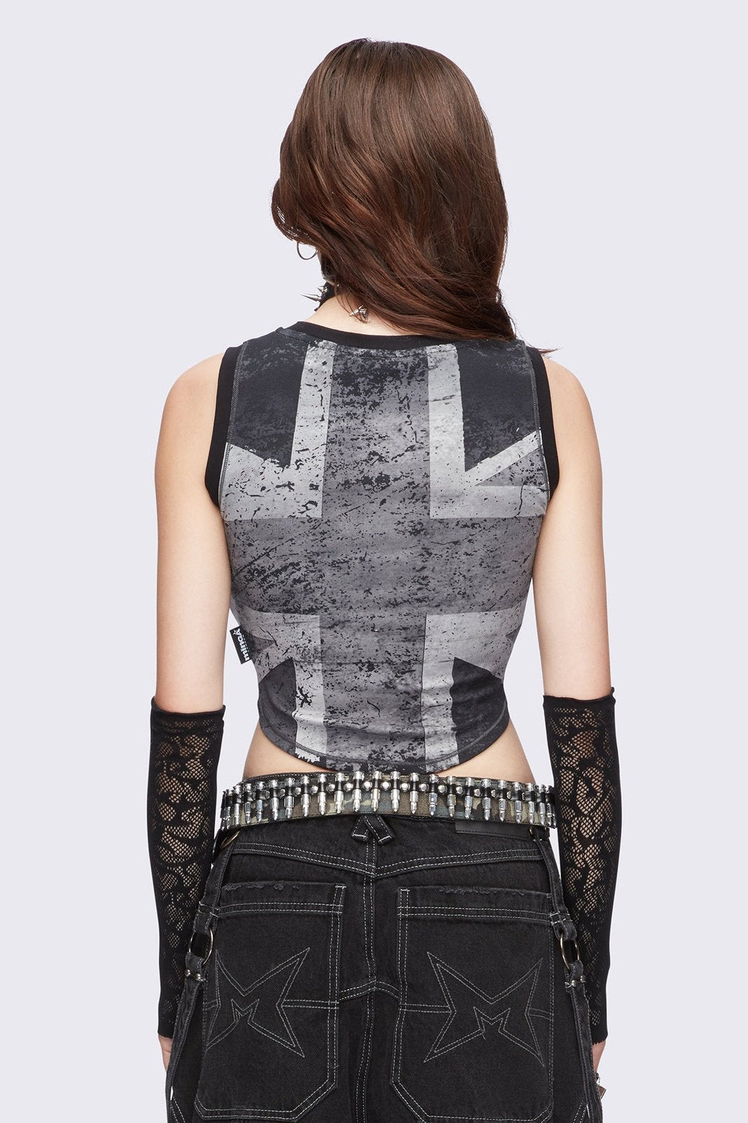 Union Jack Black Vest Top | Minga London Popular