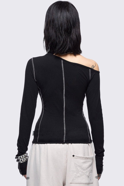 Mae Black Cut-Out Top | Minga London Best Price