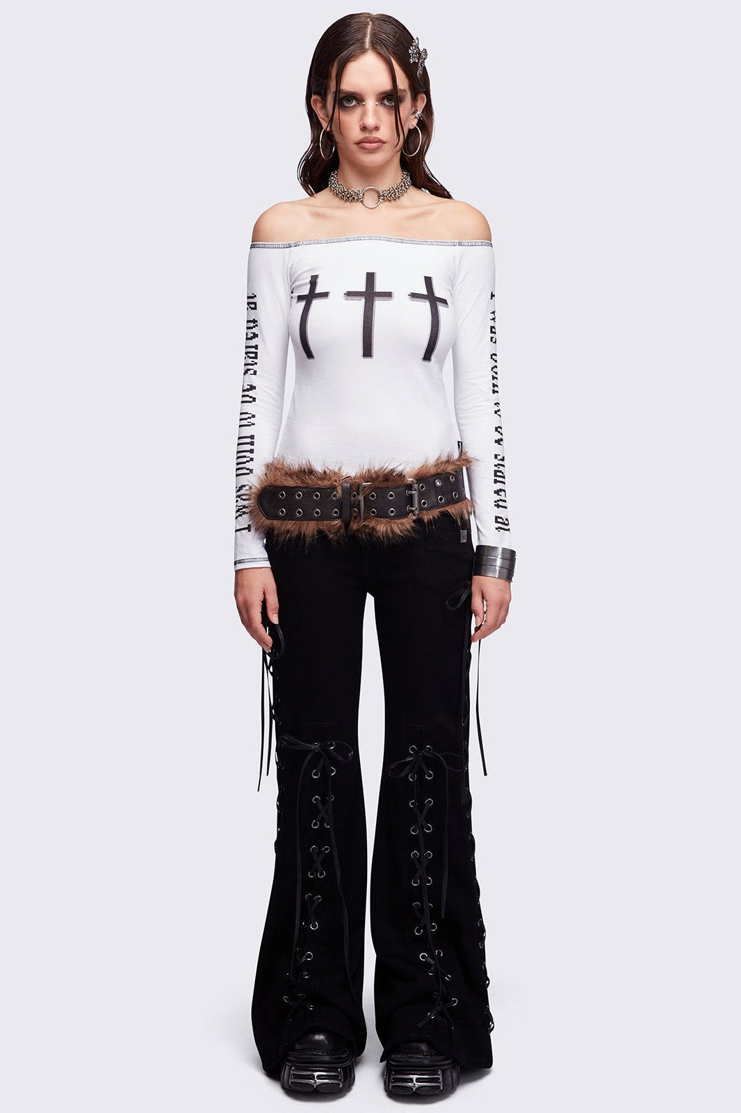 Look at Me White Off-Shoulder Top | Minga London Customer Favorite