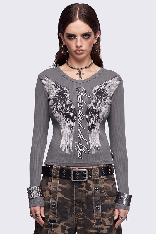 Feathers Stained Top | Minga London Quality