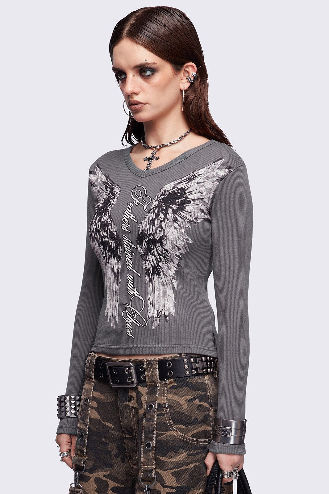 Feathers Stained Top | Minga London Quality