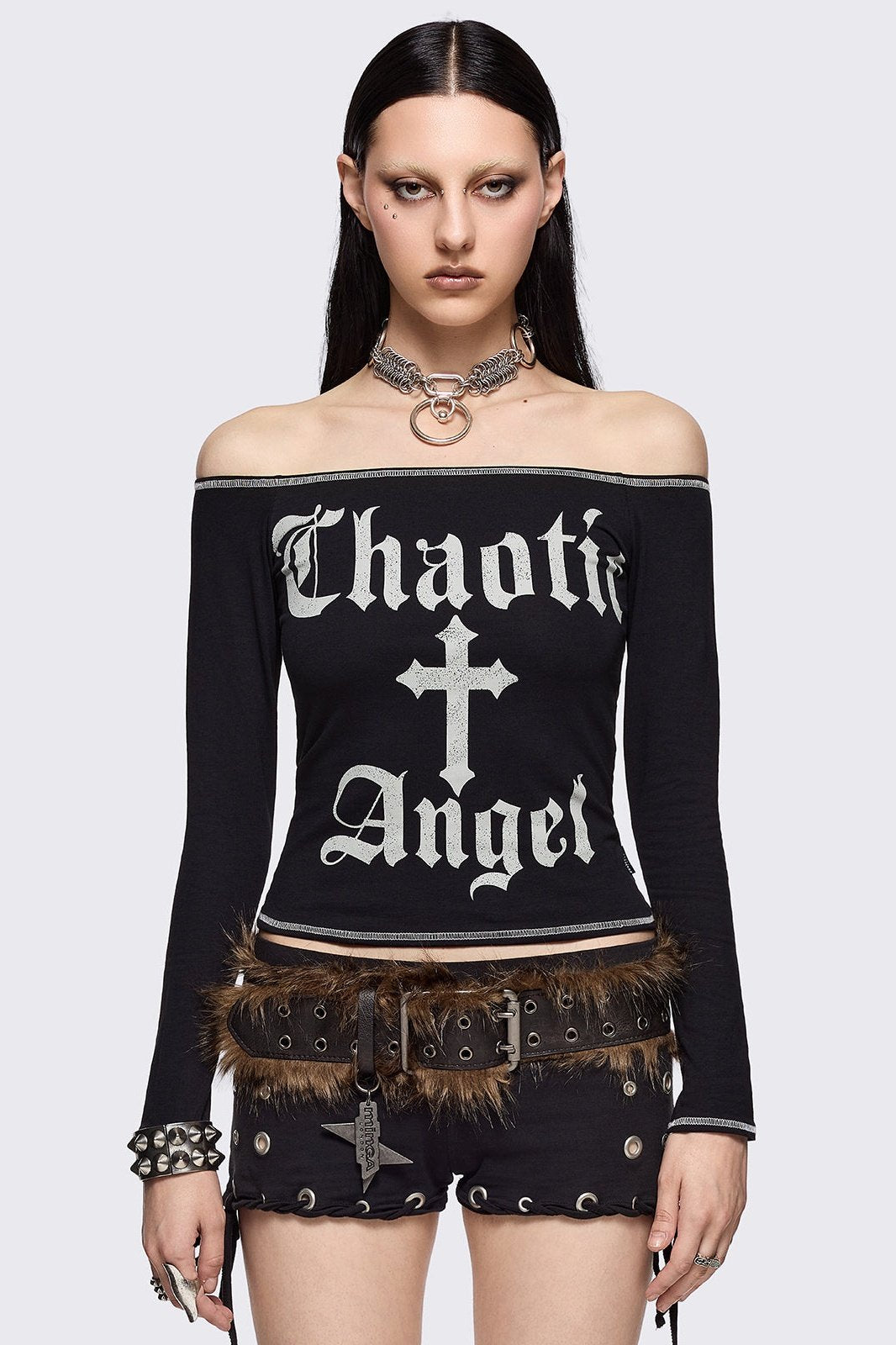 Chaotic Angel Off-Shoulder Top | Minga London Recommended
