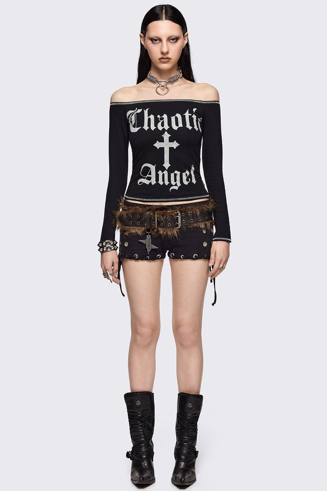 Chaotic Angel Off-Shoulder Top | Minga London Recommended
