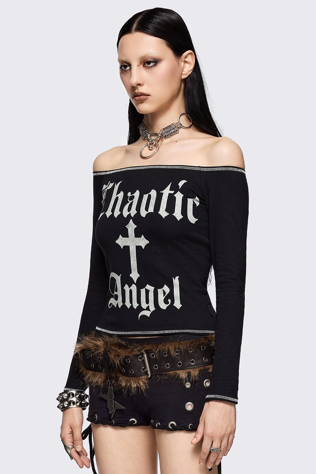 Chaotic Angel Off-Shoulder Top | Minga London Recommended