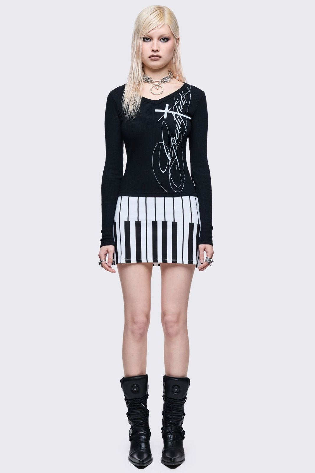 Piano Mini Skirt | Minga London Hot Sale