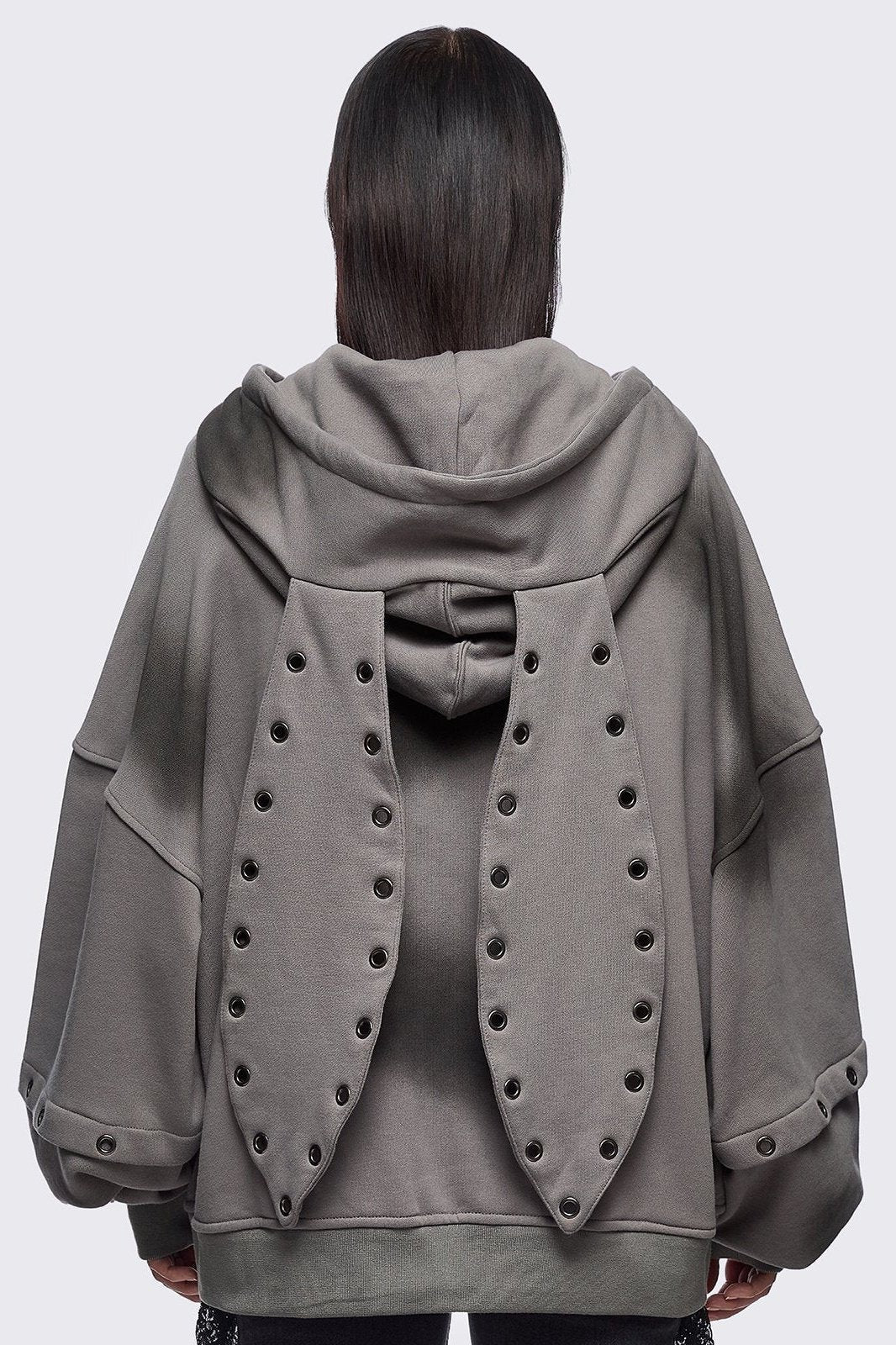 Heaven Grey Washed Zip Up Hoodie | Minga London Featured