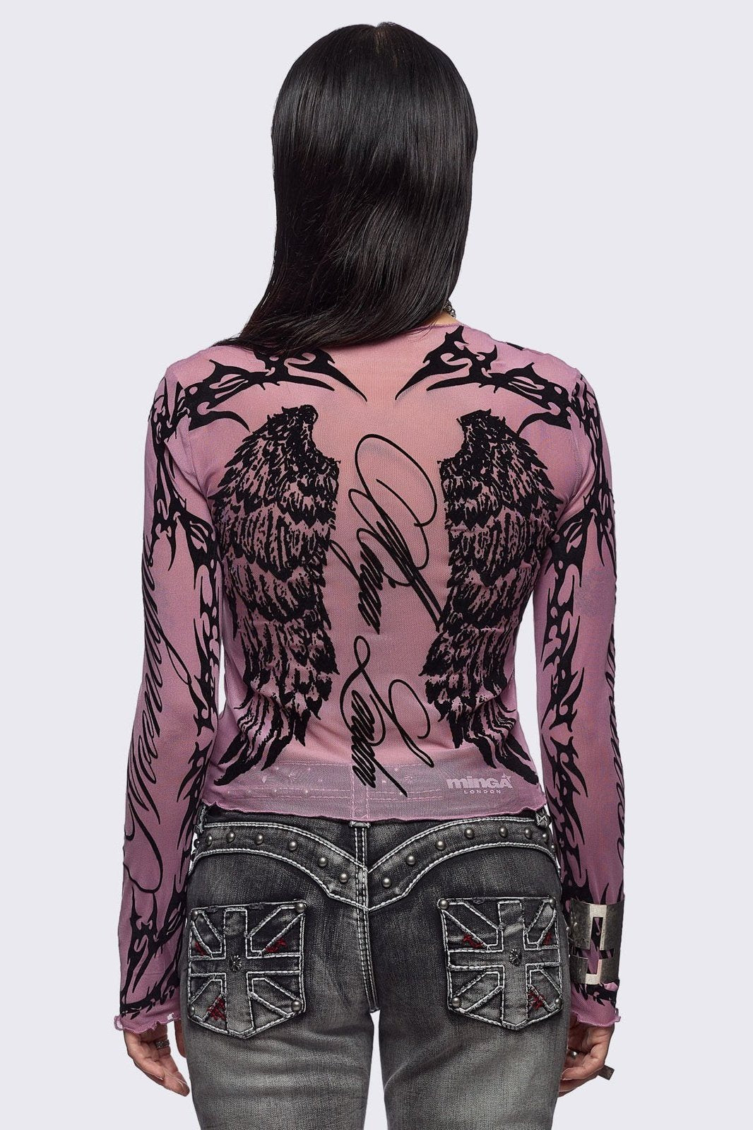 Wing It Pink Mesh Top | Minga London Latest
