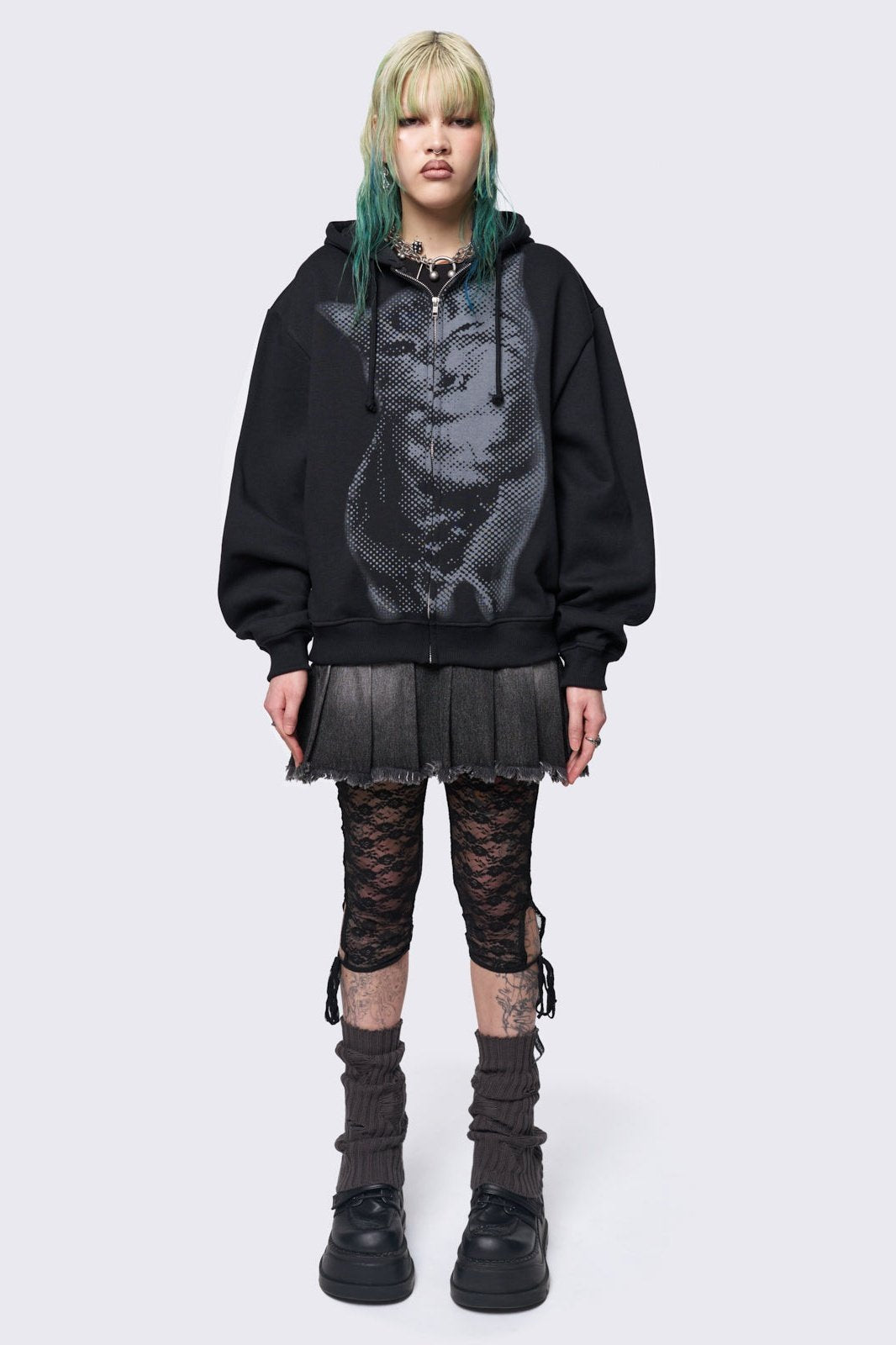 Pixel Kitty Zip Up Hoodie | Minga London Sale