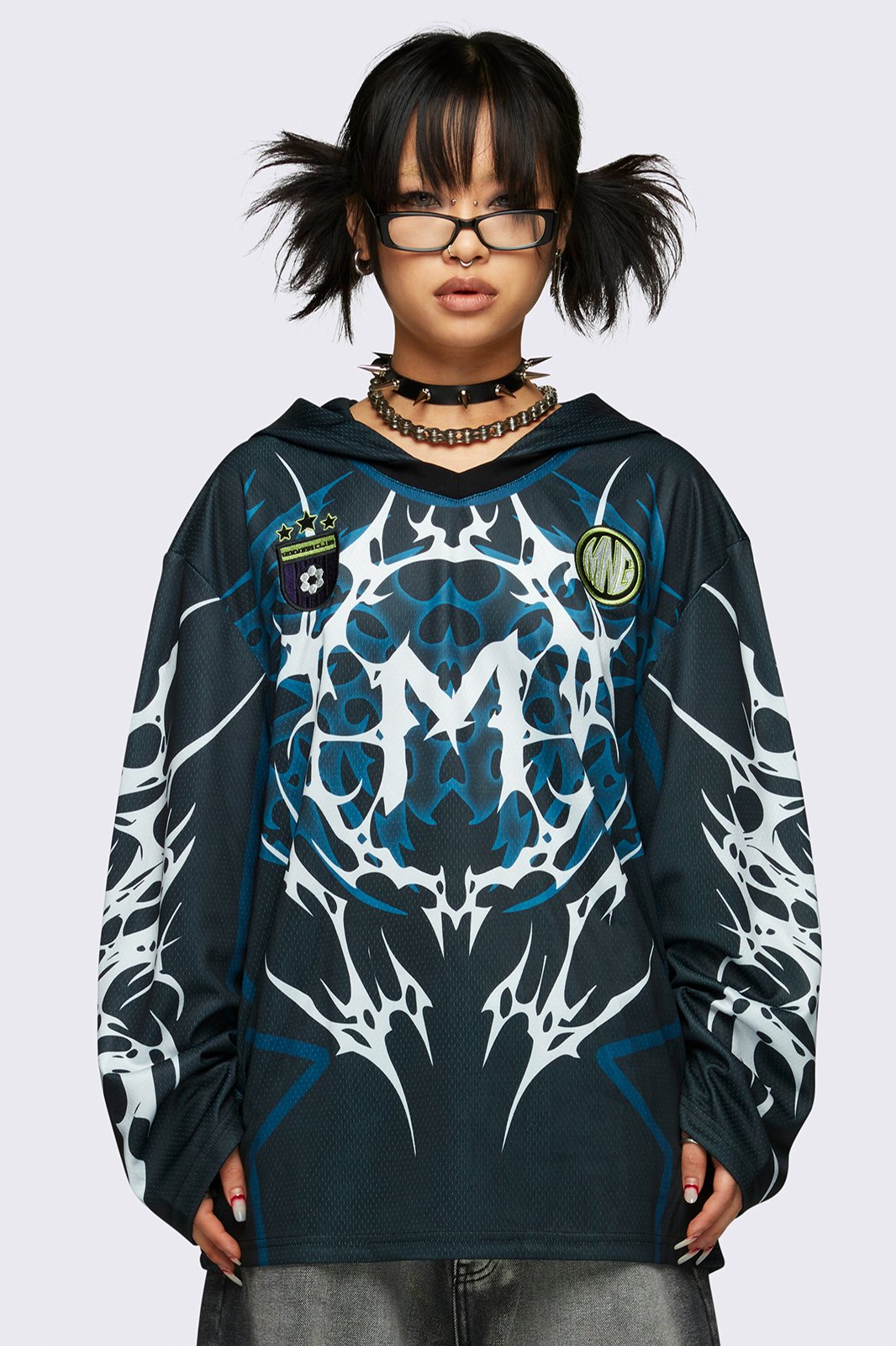 Neo Tribal Jersey Hoodie | Minga London Best Seller