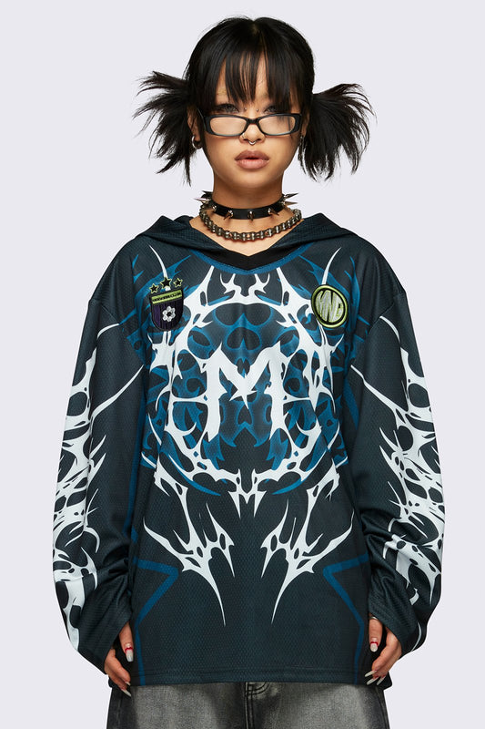 Neo Tribal Jersey Hoodie | Minga London Best Seller