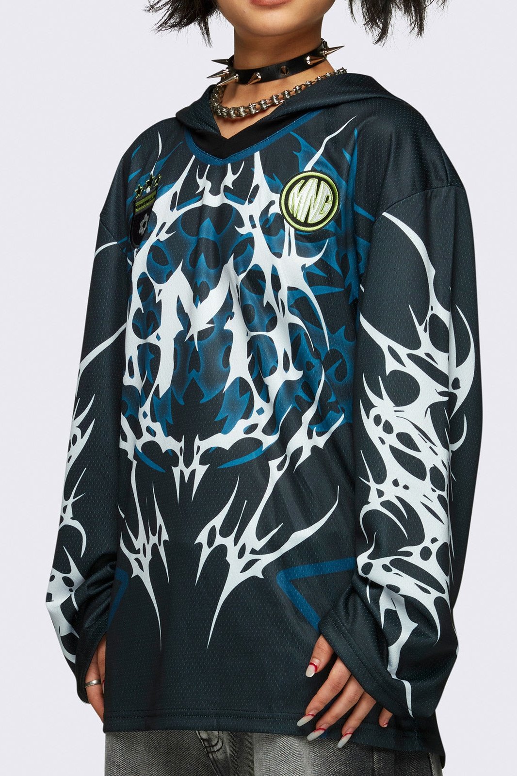 Neo Tribal Jersey Hoodie | Minga London Best Seller