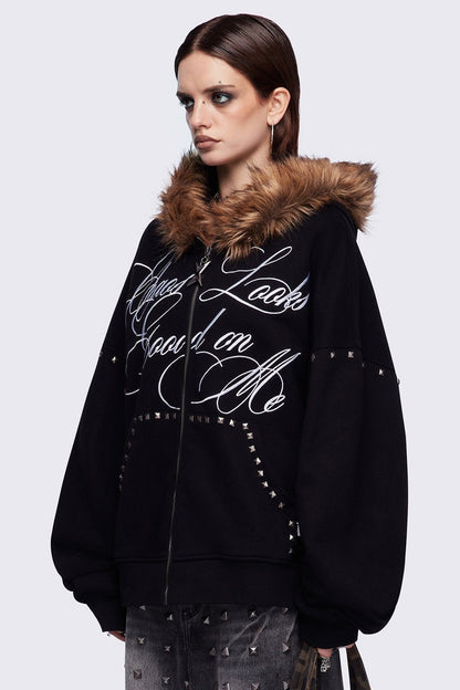 Chaotic Self Zip Up Hoodie | Minga London Great Value
