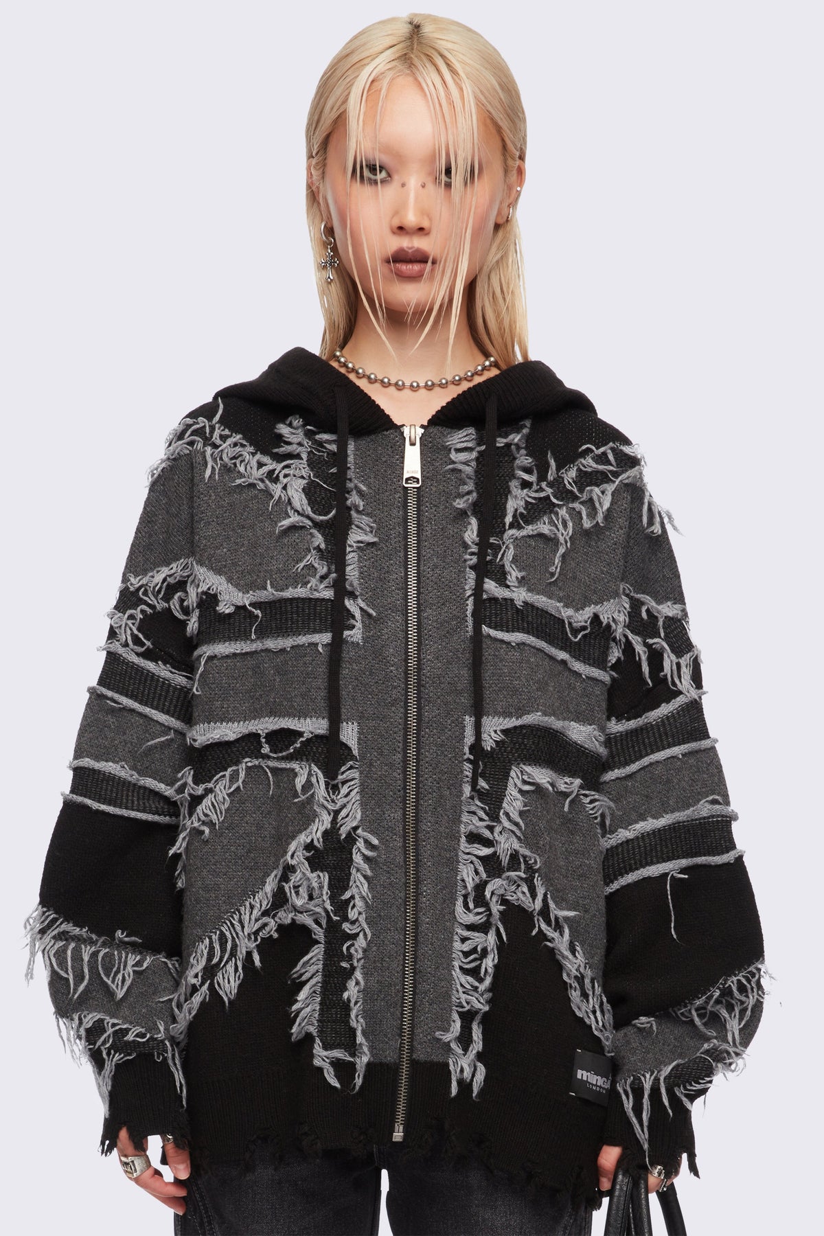Union Jack Knitted Zip-Up Hoodie | Minga London Everyday