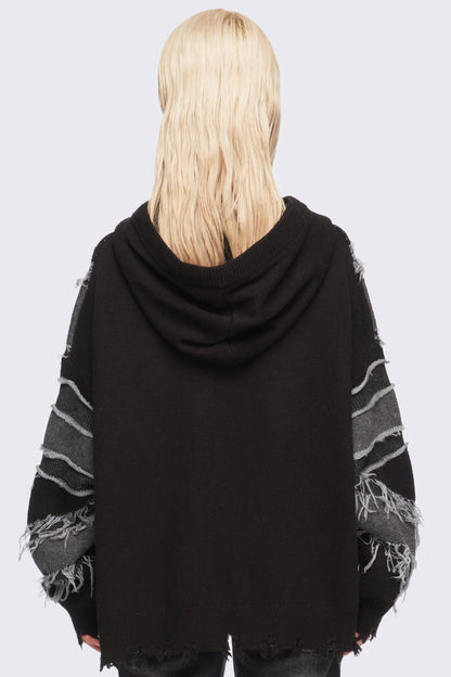 Union Jack Knitted Zip-Up Hoodie | Minga London Everyday