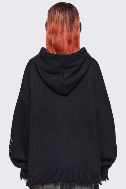 Abyx Knitted Zip-Up Hoodie | Minga London Trending