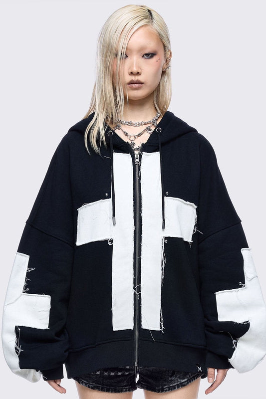 Blessed & Broken Zip Up Hoodie | Minga London Recommended